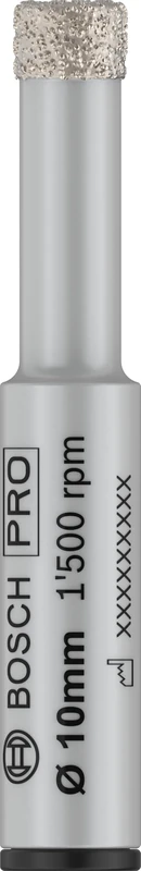 Bosch 1x PRO Ceramic dry Drill Bit for Rotary Drill/Drivers, Cylindrical Shank (for Tiles, Hard tiles, Ø 10 mm, Professional Accessory Rotary Drill/Drivers)