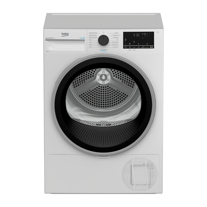 Beko SteamCure 8kg Heat Pump Tumble Dryer - White