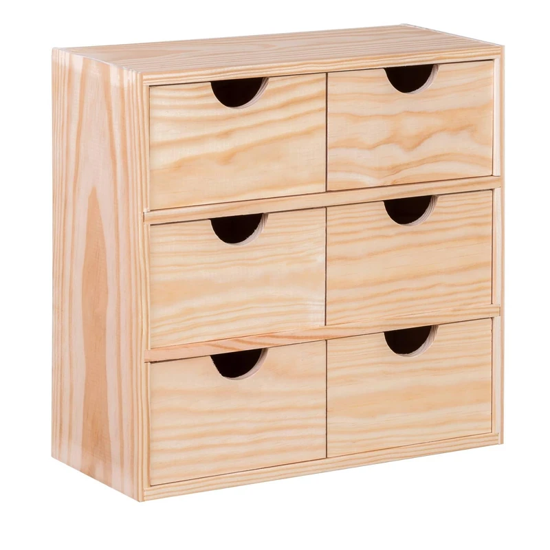 ARANAZ S.L. MANUFACTURAS DE LA MADERA Miniblock 6 drawers in pine wood - Image 1