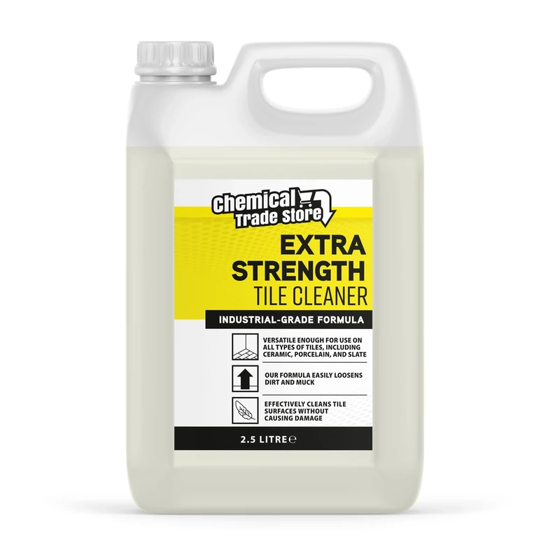 Chemical Trade Store - Tile Cleaner - Cleaning Solution for Porcelain, Ceramic & Natural Stone Floors, Powerful Dirt Removal - 2.5 Litre