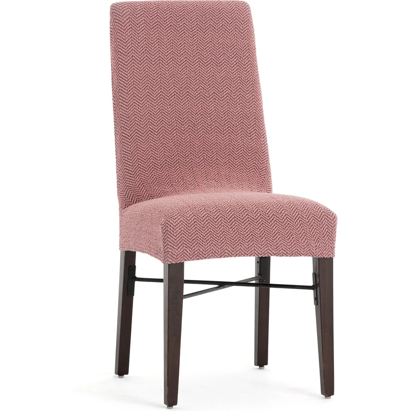 ECOMMERC3 | 2 Super Stretch Fabric Chair Covers - Pink Chair Covers Bi-elastic, Breathable and Adaptable to Multiple Models, Protection Against Daily Wear and Tear - Image 1