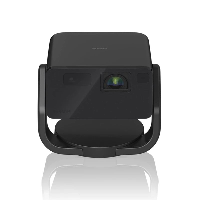 Epson EF-22B Mini Smart 3LCD Projector with Pan & Tilt Stand, Full HD, 1000 Lumens, 150 Inch Display with HDR, Google TV, Dolby Atmos Sound, Gaming & Home Cinema Laser Projector - Metallic Black