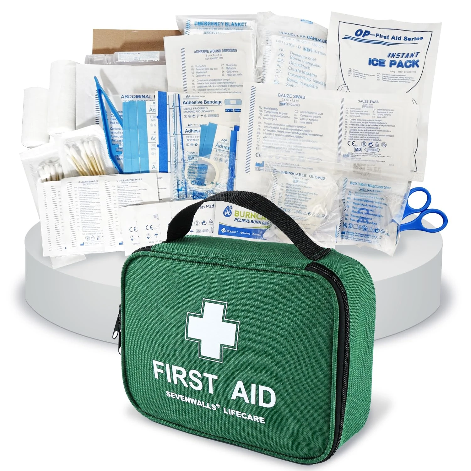 210-Piece Premium First Aid Kit for Home, Car, Travel, and Workplace – Comprehensive Emergency Medical Supplies – Compact & Durable Design