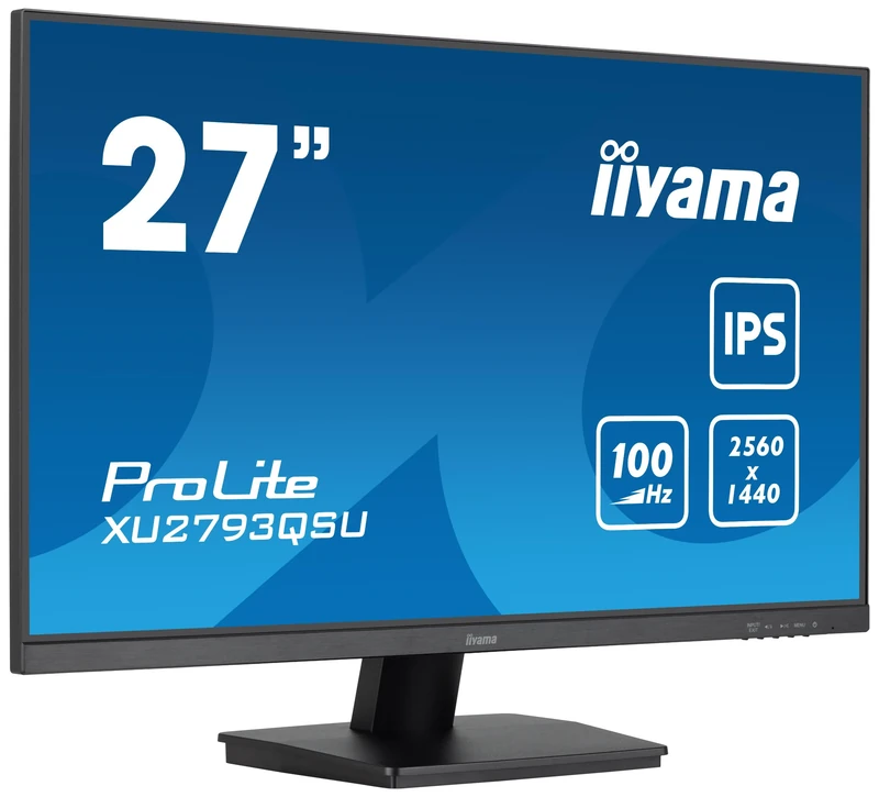 iiyama XU2793QSU-B7 27 inch IPS LCD Slim Bezel, 100Hz,1ms, AdaptiveSync, 2560x1440, HDMI/DP, TCO Certified, USB 3.2 Hub