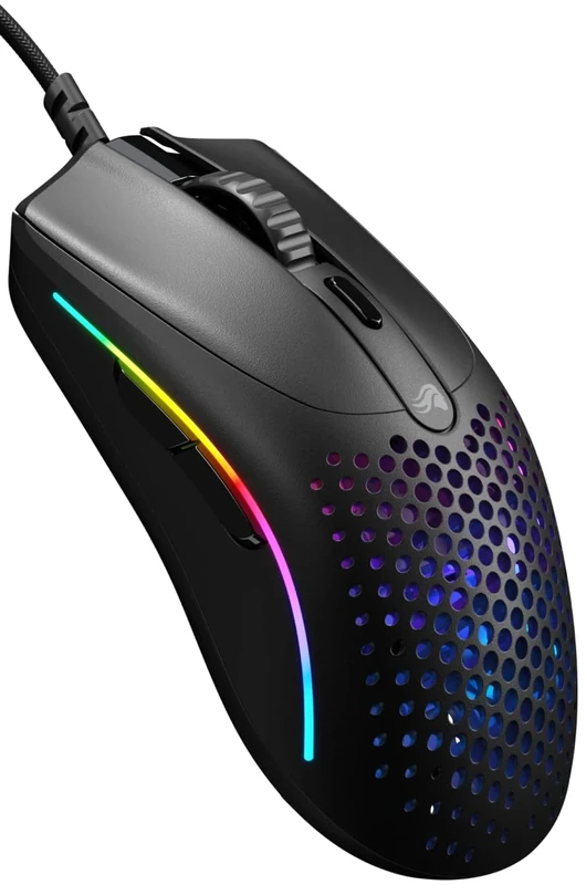 Glorious Model O 2 Mini Wired Gaming Mouse: Superlight 49g, 26K Optical Sensor, Motion Sync, 80M Clicks, 6 Programmable Buttons, Mouse for Small Hands, FPS, MMO, MOBA, Battle Royal Mouse - Black