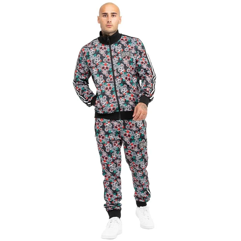 Tapout Men's Jollan Tracksuit, Black/Multicolour, M