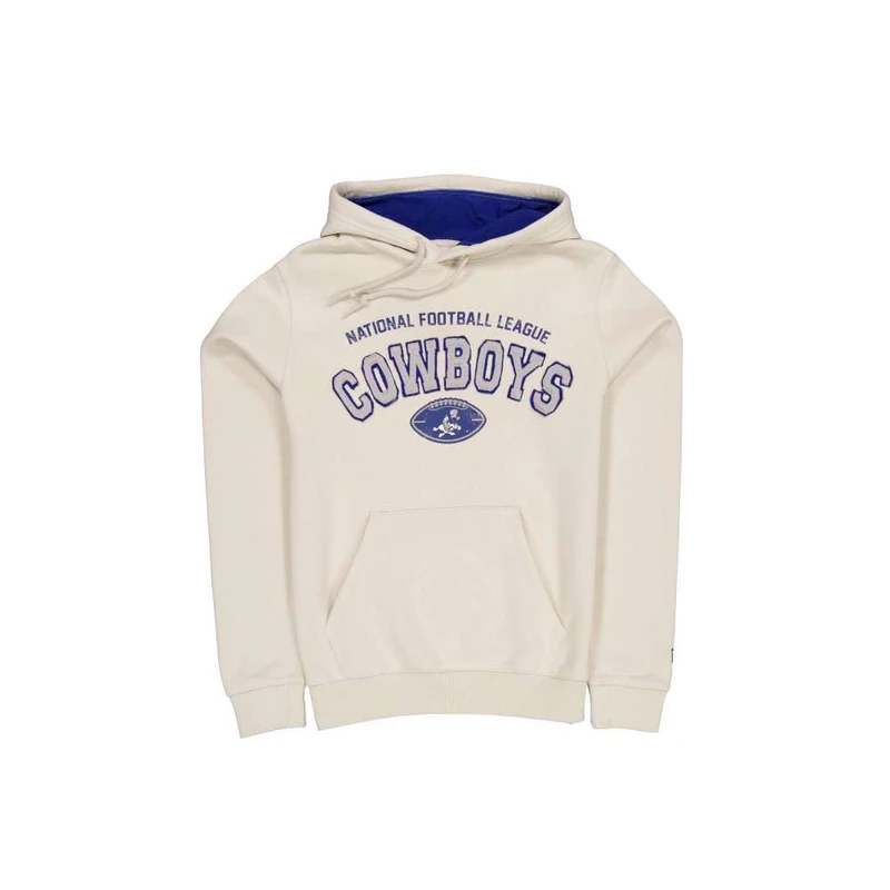 New Era NFL Dallas Cowboys Hooded Pullover Stone OTC Graphic Beige - Image 1