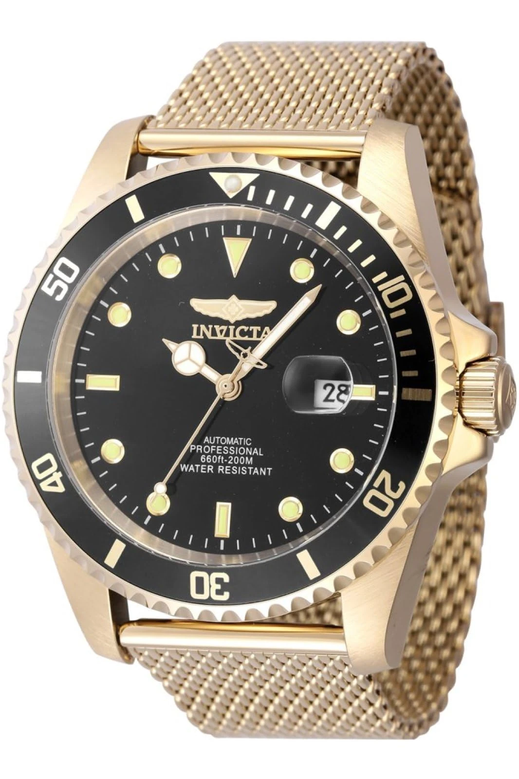 Invicta Pro Diver 47966 Men's Watch - Waterproof - Analogue - Automatic Movement - Stainless Steel with Black dial - 47mm