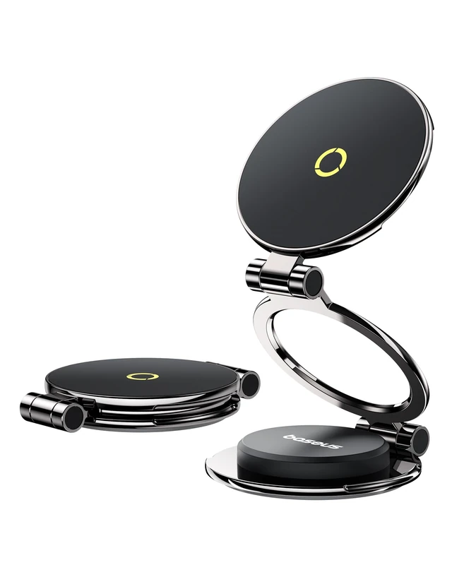 Baseus MagPro II Magnetic Car Phone Holder [2024 Powerful Upgrade] Universal Car Phone Holder, 20 x N56 Magnet & 360° Rotation for iPhone 12-16 Series and Mobile Phones with Magnetic Ring