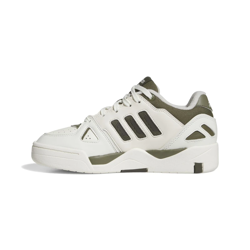adidas Unisex Kids MIDCITY Low Shoes, Off White/Olive strata/Shadow Olive, 3.5 UK