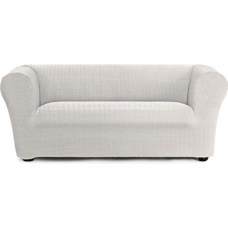 ECOMMERC3 | Sofa Cover Size 3 Seater Bi-elastic Super Elastic Chester and Klippan Sofas - Ecru Sofa Cover Protector Anti-Wear Breathable, Maximum Fit with Gripping Foams and Rubber Bands - Image 1