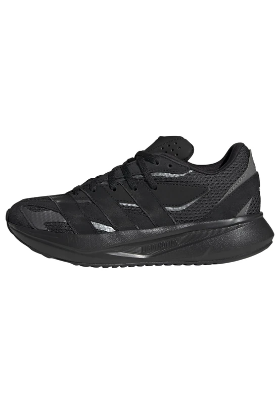 adidas Unisex Kids LIGHTBLAZE Shoes Junior, Core Black/Core Black/Iron Metallic, 3 UK