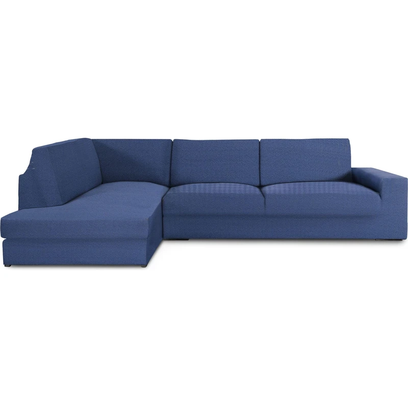 ECOMMERC3 | Left Arm Chaise Longue Sofa Cover with Super Elastic Back – Blue Protective Breathable Chaise Longue Sofa Cover, with Foams and Rubbers, Suitable for Right or Left