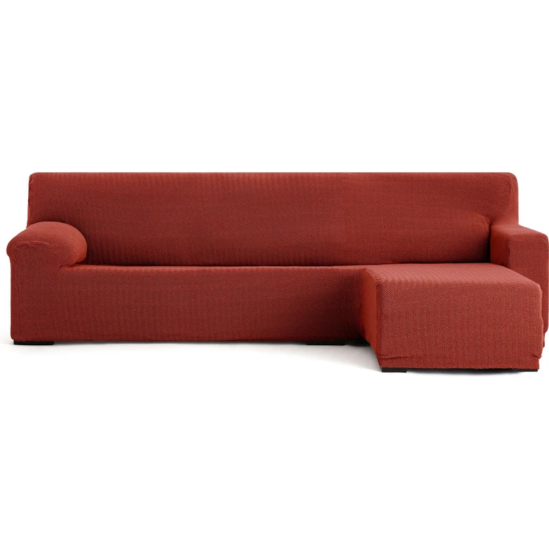 ECOMMERC3 | Chaiselong Sofa Cover Short Right Arm Super Elastic Bi-Elastic – Boiler Colour Chaiselong Sofa Cover with Foams and Valid Adjustment Bands Right or Left - Image 1