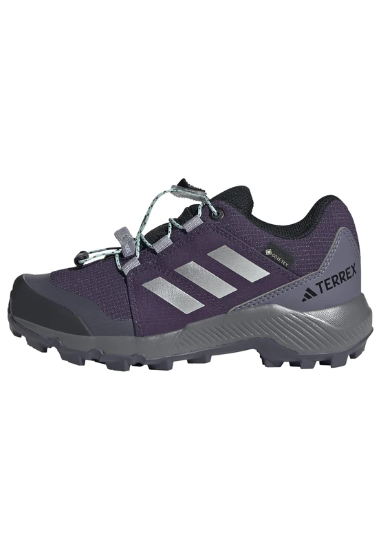 adidas Unisex Kids Terrex Gore-TEX Hiking Shoes Kids, Aurora Plum/Silver Metallic/Semi Flash Aqua, 4.5 UK