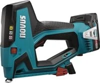 Novus J-551 031-0365 Cordless Stapler for Flat Wire Staples up to 14 mm and Nails up to 16 mm Hammer Staples G Weight: 1.976 kg Without Battery, Hand Stapler