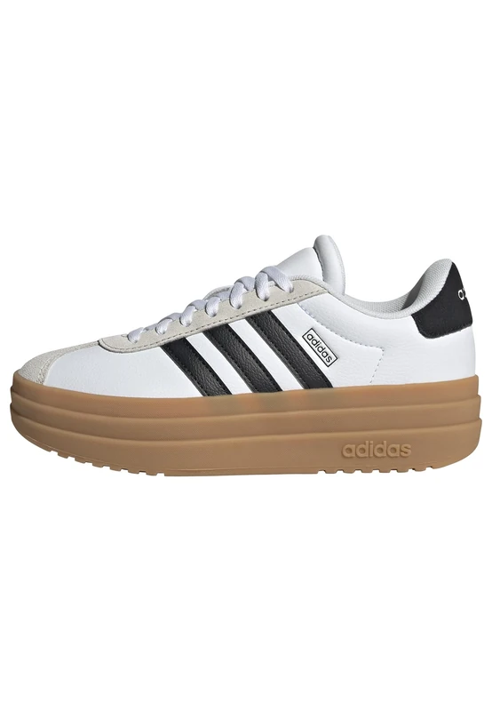 adidas Unisex Kids VL Court Bold Shoes Junior, Cloud White/Core Black/Gum, 6.5 UK