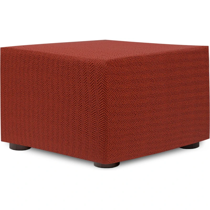 ECOMMERC3 | Cover for 40 x 40 Super Elastic Bi-Elastic Pouf - Bean Bag Cover Ecru Protective Breathable Anti-Wear, Easy to Put on and Remove Maximum Adaptability and Daily Protection