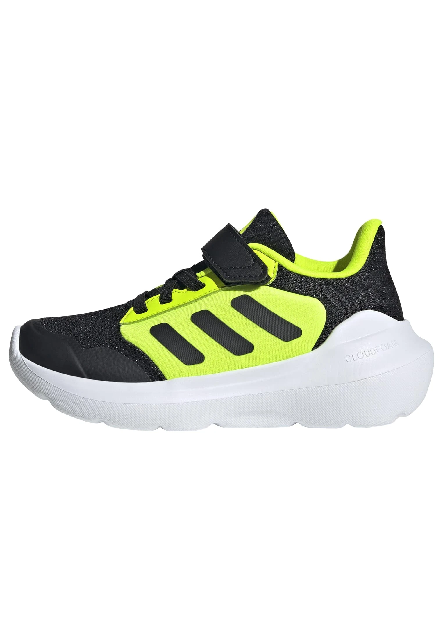 adidas Unisex Kids TENSAUR Run 3.0 Shoes Children, Core Black/Core Black/Lucid Lemon, 2 UK