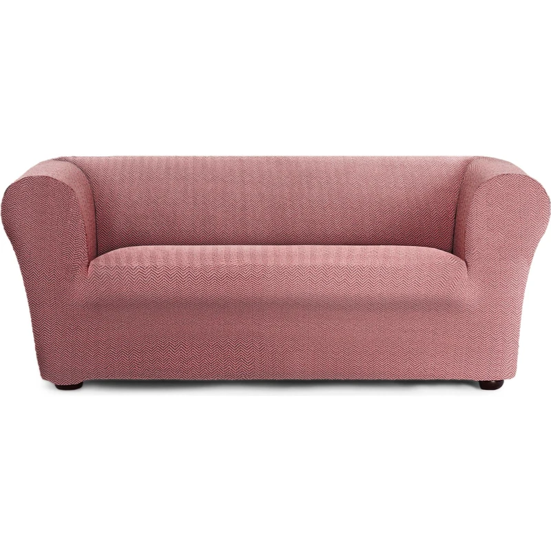 ECOMMERC3 | Sofa Cover Size 3 Seater Bi-elastic Super Elastic Chester and Klippan Sofas - Pink Sofa Cover Protector Anti-Wear Breathable, Maximum Fit with Gripping Foams and Rubber Bands - Image 1