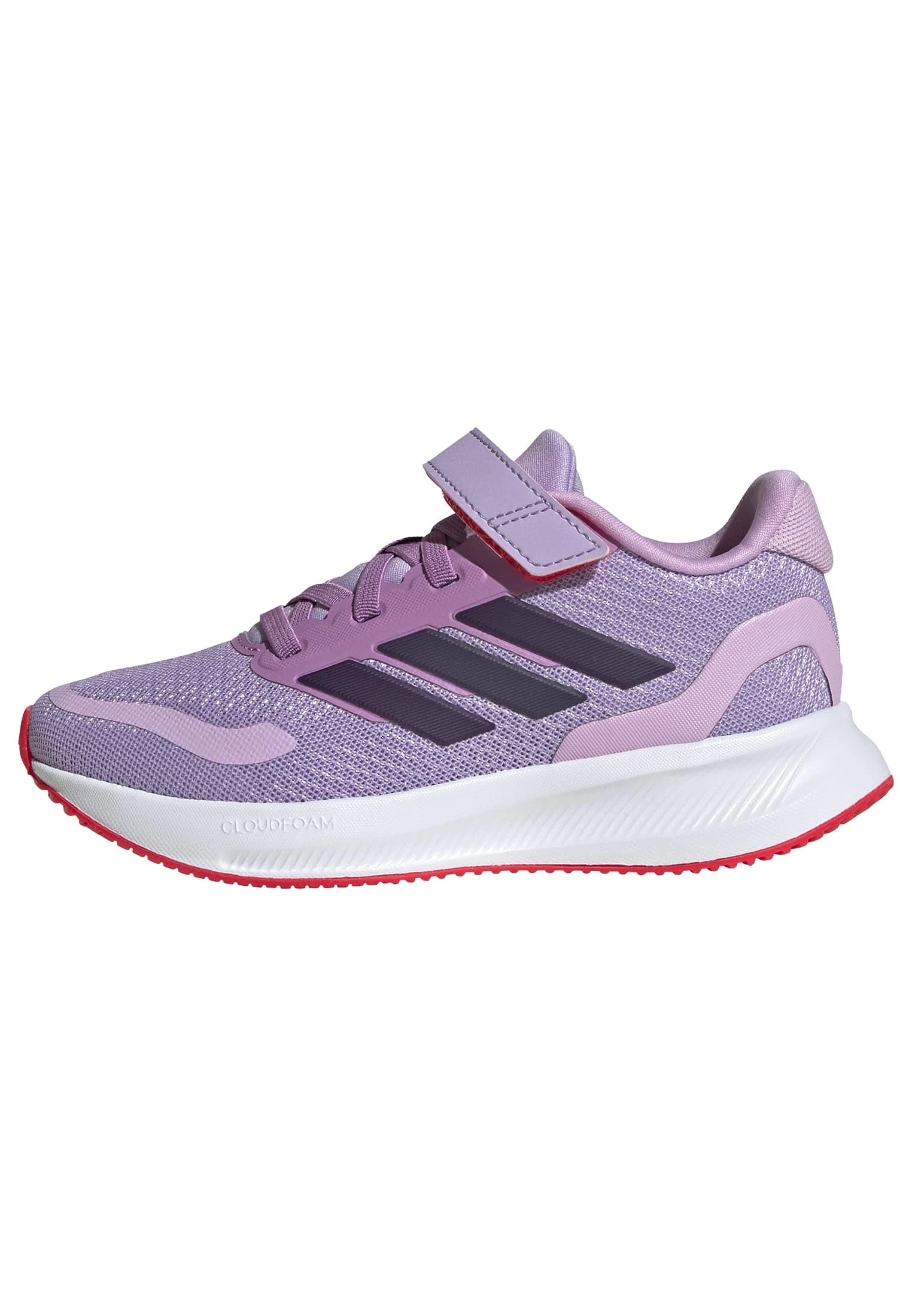 adidas Unisex Kids RUNFALCON 5 Shoes Kids, Powder Plum/Aurora Plum/Lucid Red, 2 UK