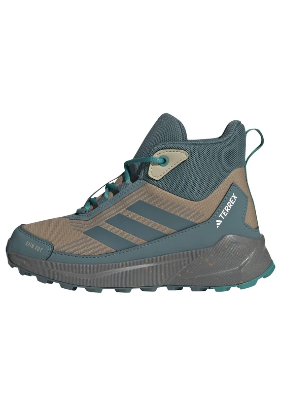adidas Unisex Kids Terrex Trailmaker 2 Mid RAIN.RDY Hiking Shoes Kids, Cardboard/Preloved Teal/Pure Teal, 12 UK Child