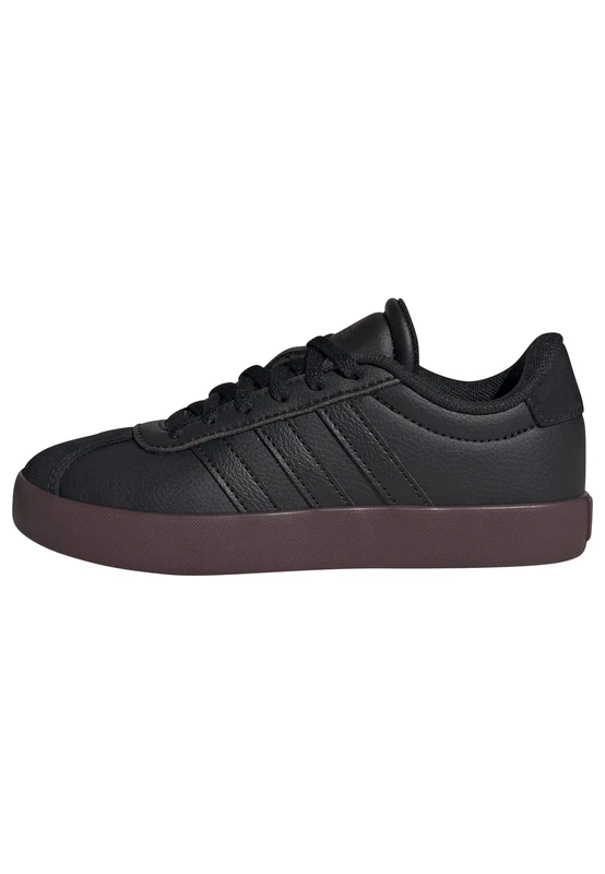 adidas Unisex Kids VL Court 3.0 Shoes Kids, core Black/core Black/Aurora Ruby, 10.5 UK Child