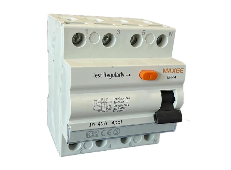 Differential 4P 40A 300mA: The Ideal Protection for Your Electrical installations. It ensures Safety Against overloads and Short Circuits, Preserving Your Equipment and Home Always. - Image 1