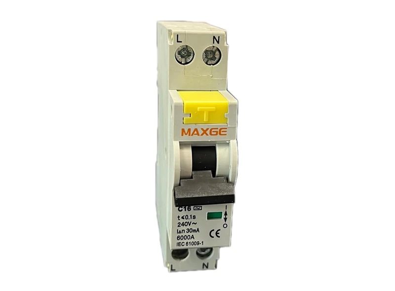 Automatic 2-Pole Differential 16A 30mA (18MM) Perfect for Protecting Your Electrical installations. Its Compact Design ensures Safety and Durability in Your Electrical Projects. - Image 1