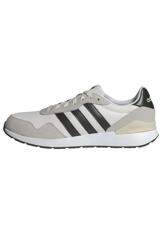 adidas Men's Run 60s 4.0 Shoes, Core White/Core Black/Off White, 12.5 UK