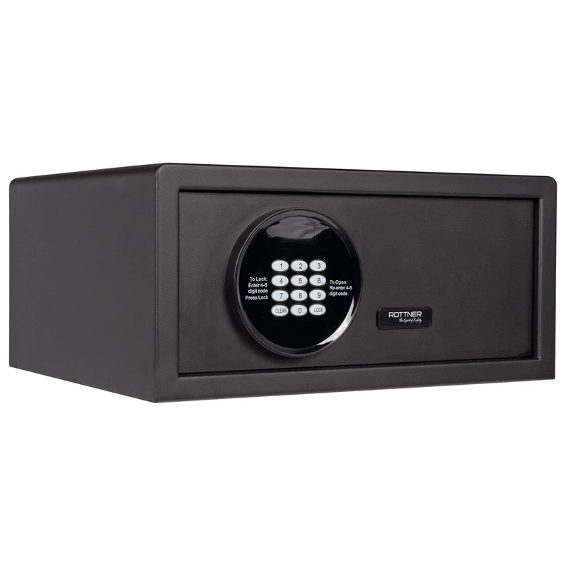 Rottner Furniture Safe Aurora Lap Anthracite Electronic Lock Mechanical Electronic Emergency Opening Steel Includes Mounting Material