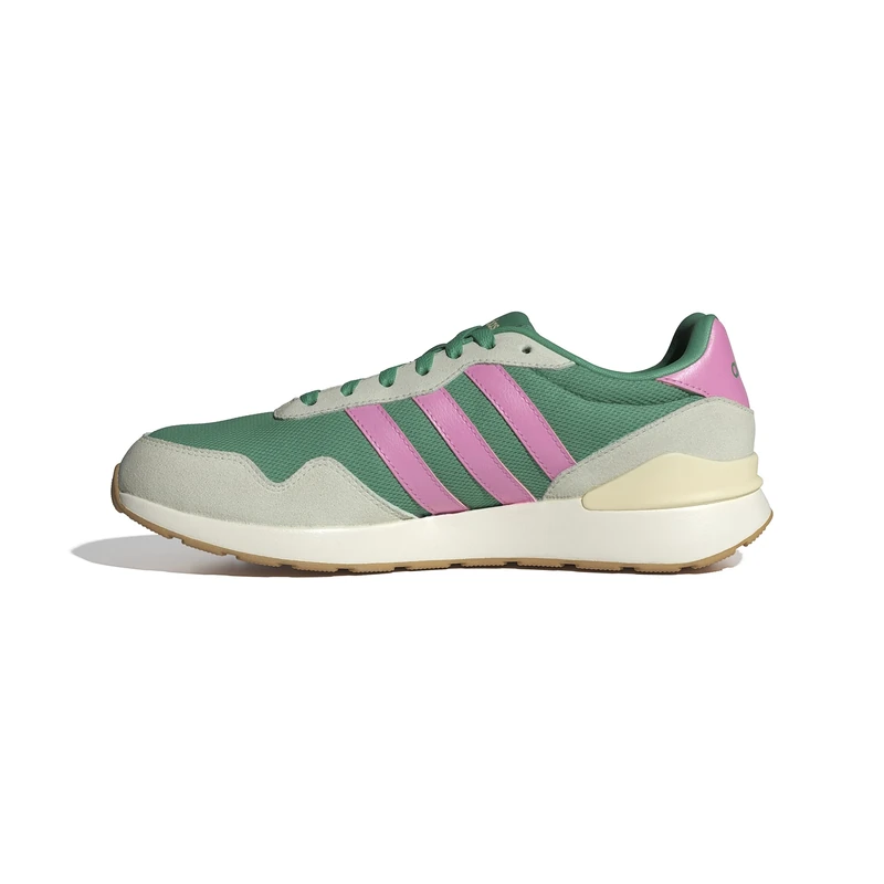adidas Women's Run 60s 4.0 Shoes, Semi Court Green/Bliss Pink/Warm Vanilla, 8 UK