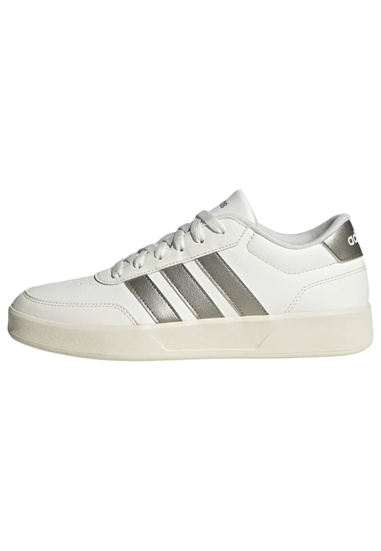 adidas Women's BREAKNET 3.0 Shoes - Core White/Cyber Met