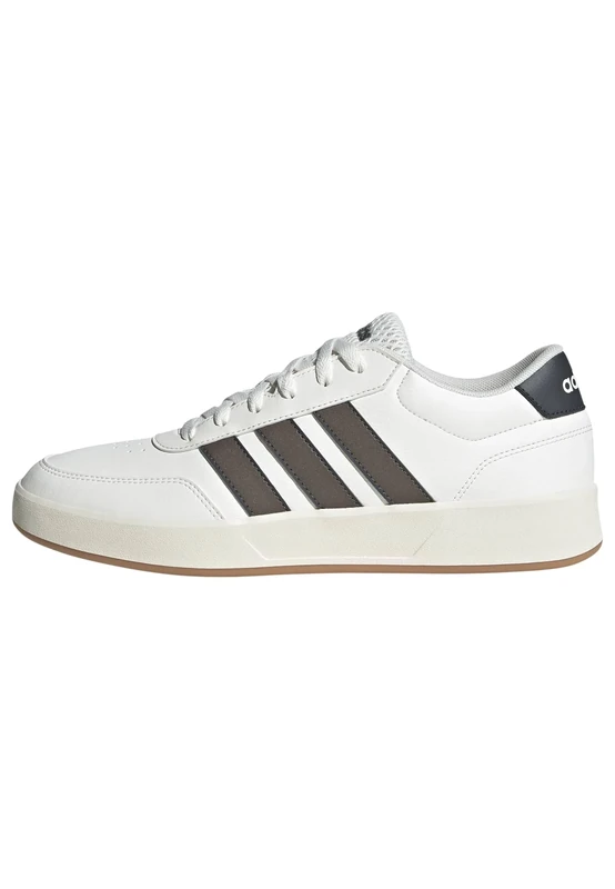 adidas Men's BREAKNET 3.0 Shoes, core White/Earth strata/Grey six, 4 UK