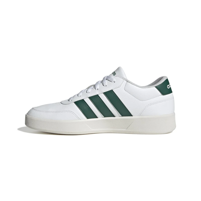 adidas Men's BREAKNET 3.0 Shoes, FTWR White/Collegiate Green/core White, 7.5 UK