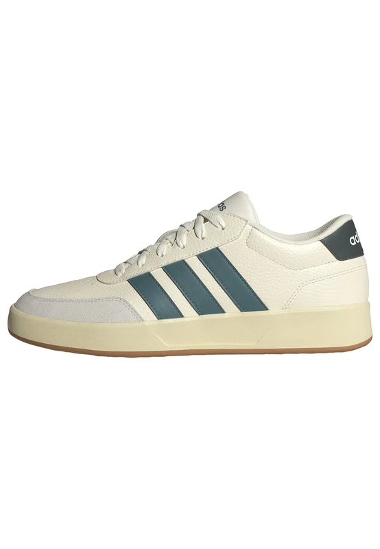 adidas Men's BREAKNET 3.0 Shoes, Off White/Preloved Teal/Legend Ivy, 6.5 UK