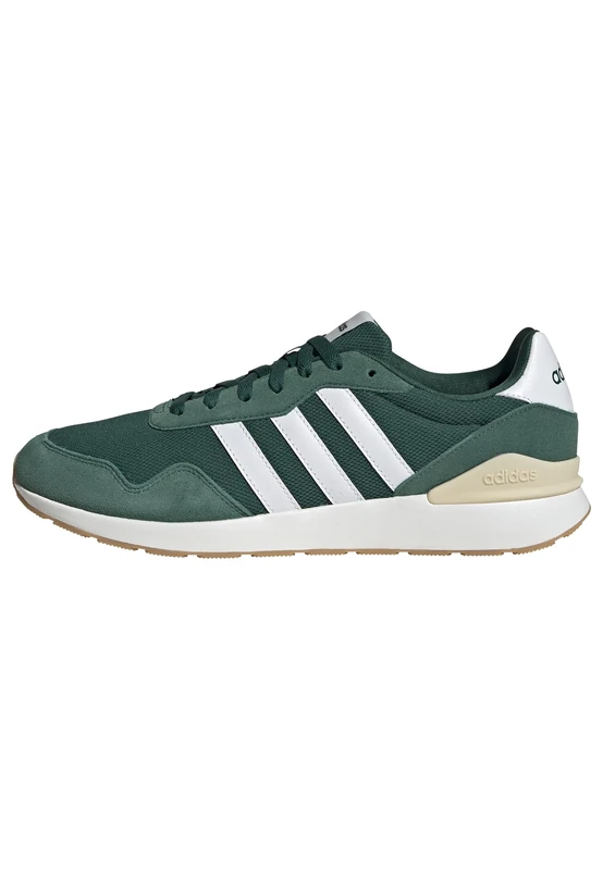 adidas Men's Run 60s 4.0 Shoes, Collegiate Green/Cloud White/Crystal Sand, 11.5 UK