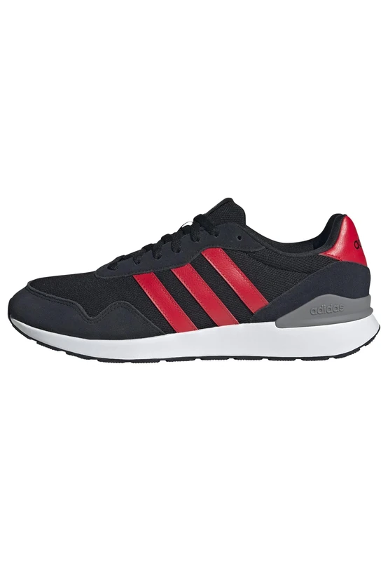 adidas Men's Run 60s 4.0 Shoes, core Black/Pure Ruby/Grey Three, 8 UK