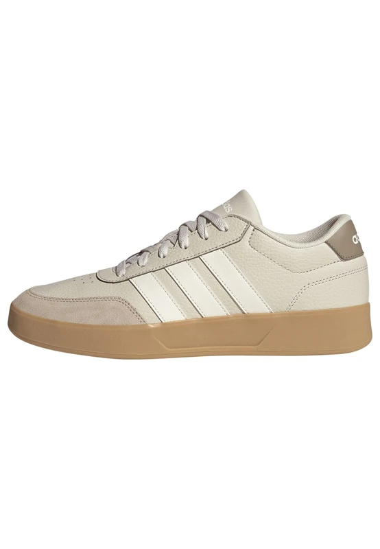 adidas Men's BREAKNET 3.0 Shoes, Orbit Grey/core White/Putty Beige, 10 UK
