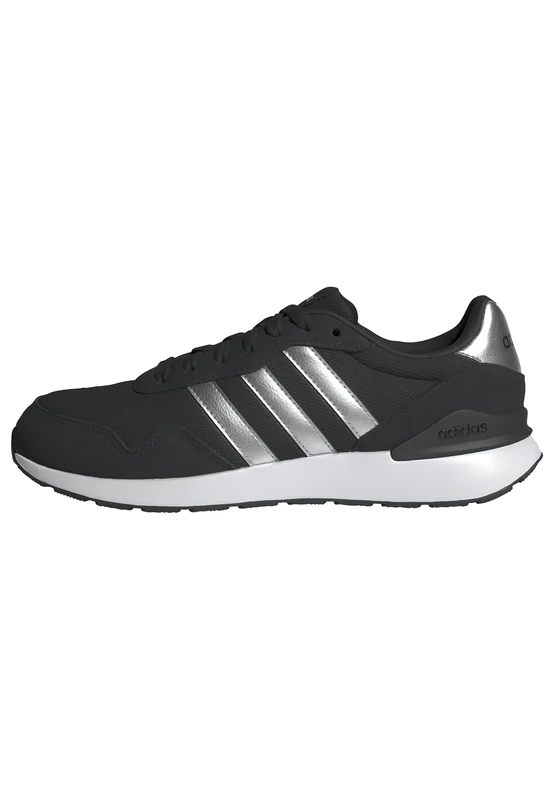 adidas Women's Run 60s 4.0 Shoes, Core Black/Silver Metallic/Cloud White, 4 UK