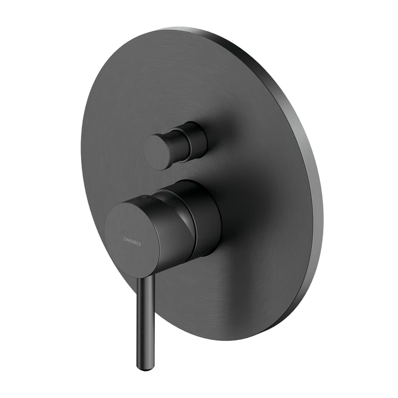 Omnires Y1235ROGR Surface Element for Bathroom Shower and Bath tap which is Mount Under The Plaster Y-graphite-Y1235ROGR, Graphite
