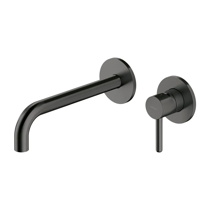 Omnires Y1215HLROGR Surface Element for Bathroom Sink tap with a Long spout which is Mount Under The Plaster Y-graphite-Y1215HLROGR, Graphite