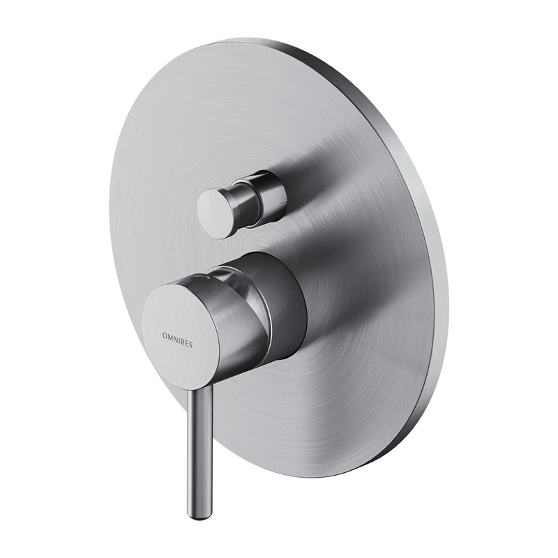Omnires Y1235RONI Surface Element for Bathroom Shower and Bath tap which is Mount Under The Plaster Y-nickel-Y1235RONI, Nickel