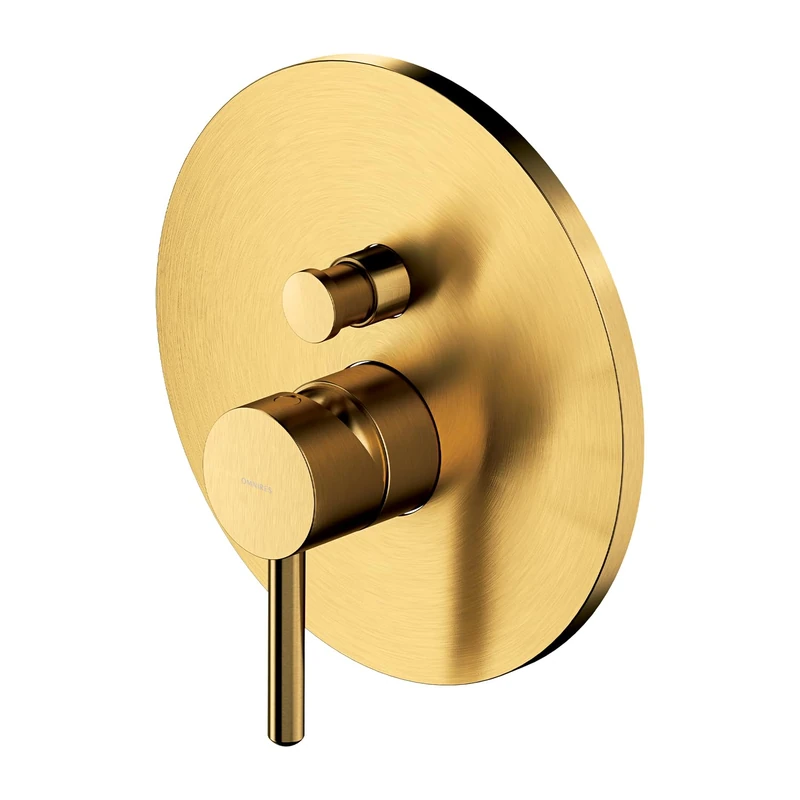 Omnires Y1235ROGLB Surface Element for Bathroom Shower and Bath tap which is Mount Under The Plaster Y gold-Y1235ROGLB, Brushed Gold