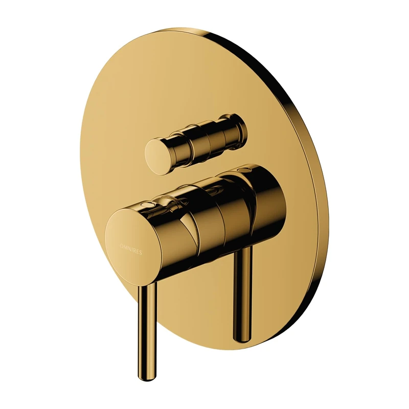 Omnires Y1235ROGL Surface Element for Bathroom Shower and Bath tap which is Mount Under The Plaster Y-gold-Y1235ROGL, Gold