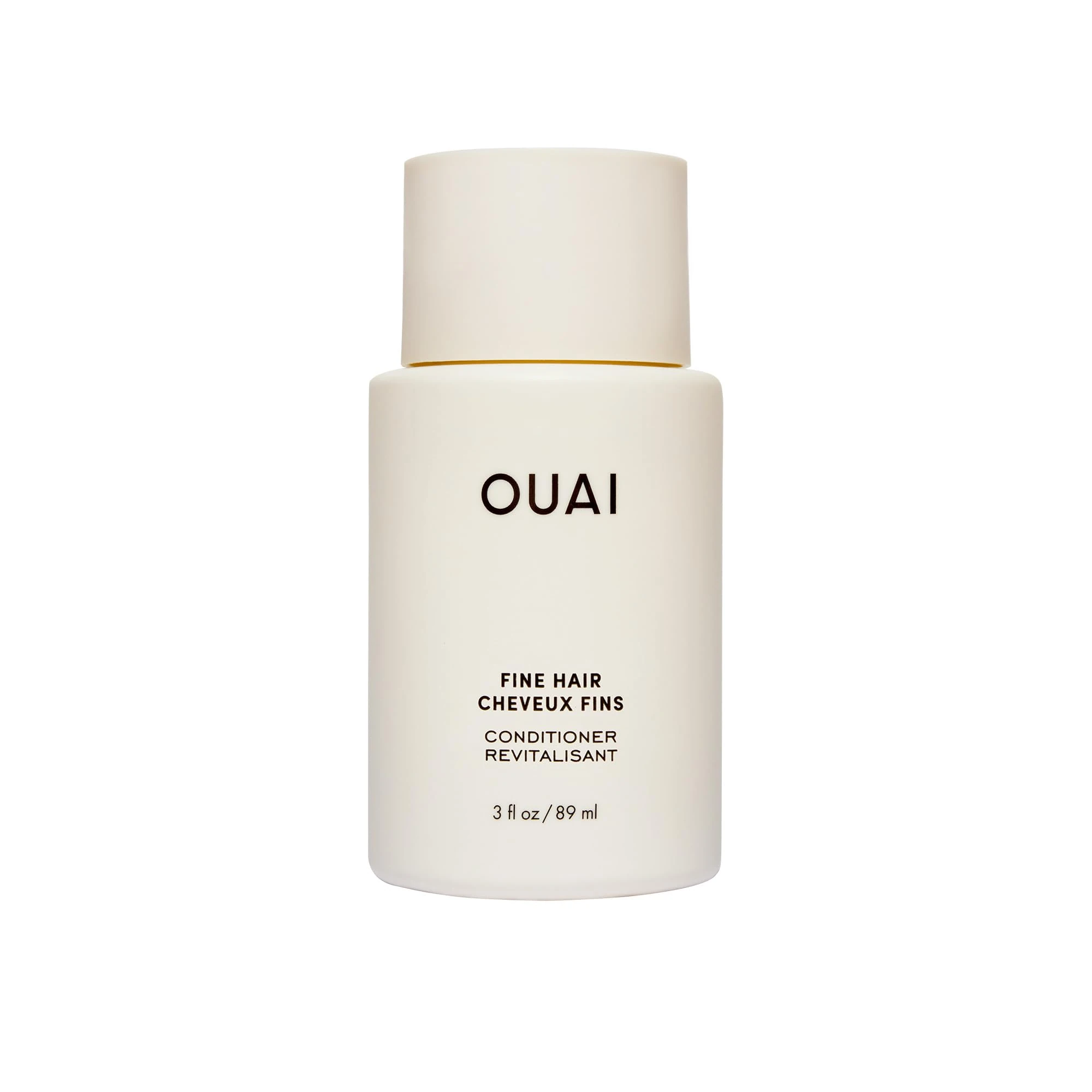 OUAI Fine Hair Conditioner Travel Size - Volumising Conditioner for Fine Hair - Keratin, Biotin + Chia Seed Oil - Adds Softness, Bounce + Volume - Free from Parabens, Sulfates, Phthalates - 89ml