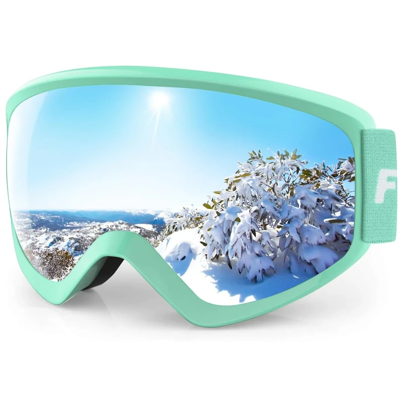 findway Kids Ski Goggles, Kids Snow Snowboard Goggles for Boys Girls Youth OTG