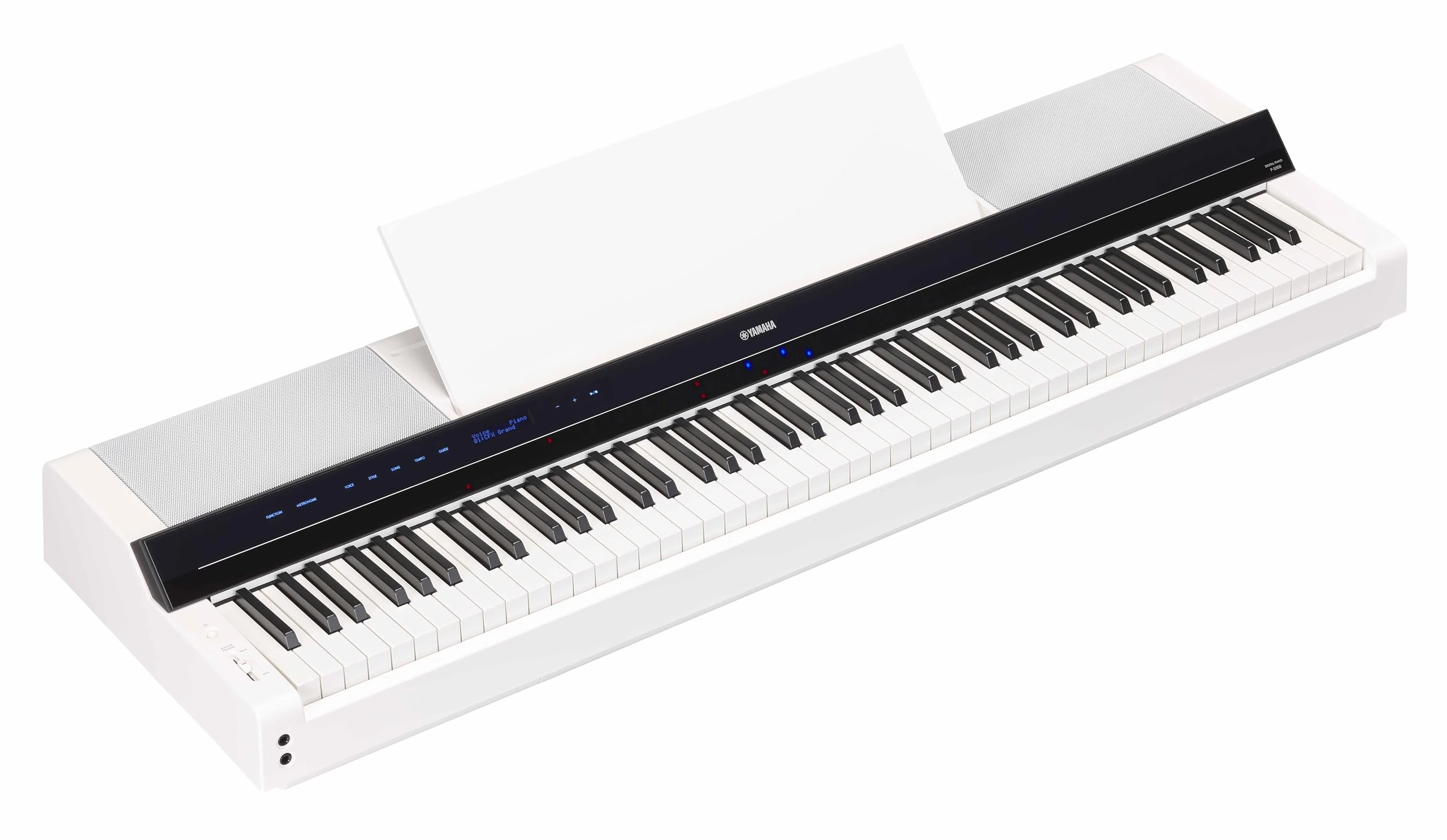 Yamaha P-S500 - Smart Digital Piano with 88 Weighted Keys, Stream Lights, Bluetooth, VRM, 660 Voices, Audio/MIDI Recording - White