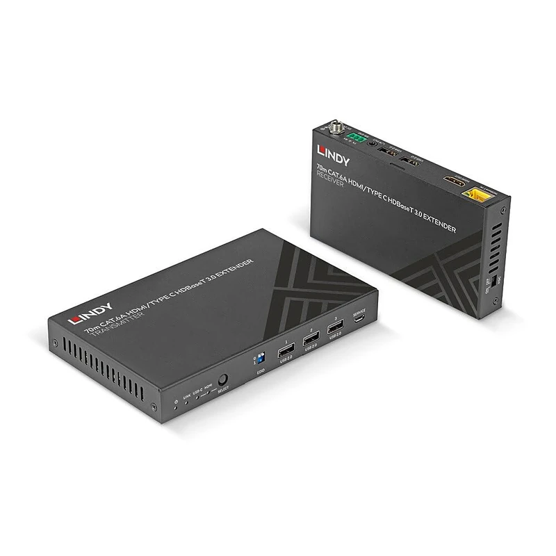 HDMI KVM Extender 4K60 Cat.6A & Type C HDBaseT 3.0 70m
