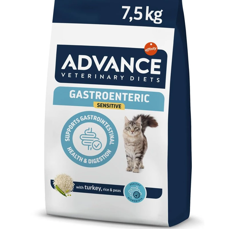 Advance Veterinary Diets Gastroenteric Sensitive | Dry Food for Kittens & Adult Cats | Gastrointestinal disorders, Pancreatic insufficiency | 7,5kg
